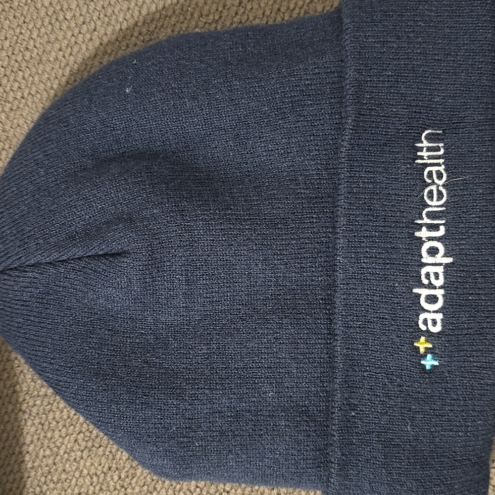 AdaptHealth Knit Beanie – Navy Blue – New – Embroidered Logo – Winter Workwear